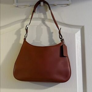 Coach Rich Brown Leather Shoulder Bag